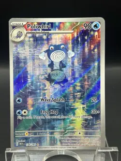 Pokemon TCG Poliwhirl Scarlet & Violet-151 176/165 Illustration Rare! Near Mint - Image 1