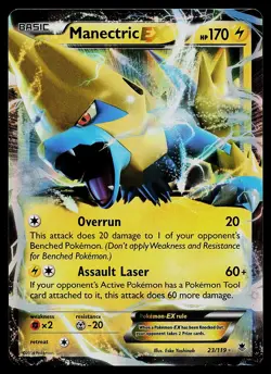 Pokemon Card - Manectric EX Holo XY - Phantom Forces 23/119 Ultra Rare - Image 1