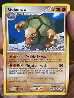 POKEMON GOLEM 29/132 LV.52 RARE SECRET WONDERS NM CARD - Image 1