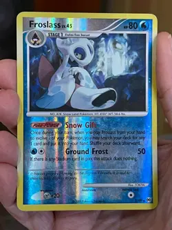 POKEMON FROSLASS LV.45 RARE REVERSE HOLOFOIL ARCEUS MP CARD - Image 1