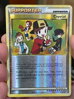 POKEMON COPYCAT 77/95 UNCOMMON REVERSE HOLOFOIL CALL OF LEGENDS MP CARD - Image 1
