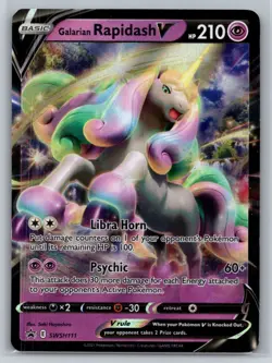 SWSH: Sword & Shield Promo Cards #SWSH111 Galarian Rapidash V - Image 1