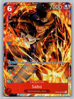 One Piece Promotion Cards #OP05-007 Sabo (Illustration Box Vol.5) - Image 1