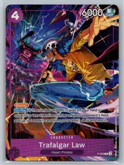 One Piece Promotion Cards #P-093 Trafalgar Law (Illustration Box Vol.6) - Image 1