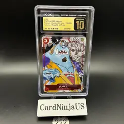 CGC 10 PRISTINE Jimbei Parallel ST01-005 C 25th Edition ONE PIECE Card Game 222 - Image 1