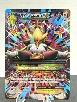 Pokemon Mega M Alakazam EX Full Art Holo Card 118/124 XY Fates Collide - Image 1