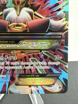 Pokemon Mega M Alakazam EX Full Art Holo Card 118/124 XY Fates Collide - Image 5