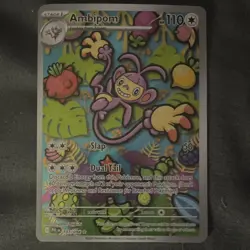 Pokemon Ambipom Full Art Illustration Rare Holo Card Paldea Evolved 207/193 - Image 1