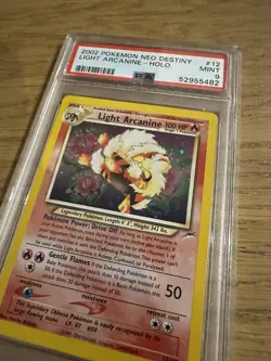 Pokemon Card Light Arcanine 12/105 Neo Destiny Holo Rare Neo Destiny PSA 9 MINT - Image 4