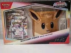 Pokemon TCG Prismatic Evolutions Accessory Pouch Special Collection Box Sealed - Image 1