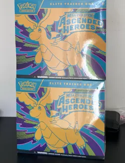 Pokemon TCG Ascended Heroes ETB Factory Sealed Box Lot Of 2 - Image 1