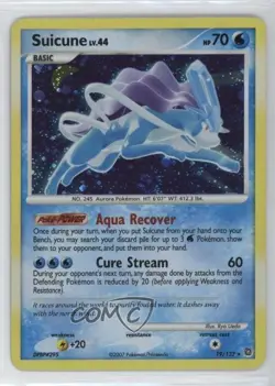 Suicune Holo Pokemon Diamond & Pearl Secret Wonders #19 2007 - Image 1