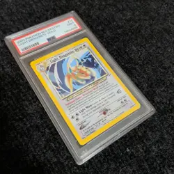 2002 POKEMON NEO DESTINY #14 LIGHT DRAGONITE - HOLO PSA 9 #14 Swirl - Image 2