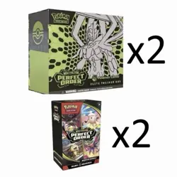 Pokemon Perfect Order x2 Pokemon Center ETBs PC & x2 Booster Bundles - Image 1
