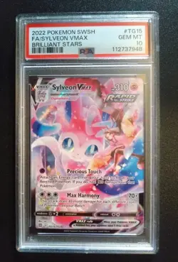 Brilliant Stars Sylveon VMAX TG15/TG30 PSA 10 GEM MINT Pokemon TCG - Image 1