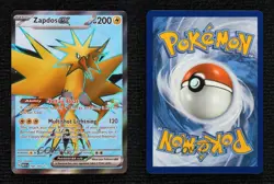 Zapdos ex Ultra Rare Pokemon Scarlet & Violet 151 MEW #192 - Image 3