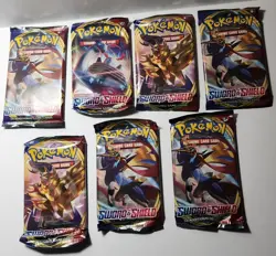 Pokemon sword and shield x7 booster packs brand new factory sealed - Image 3