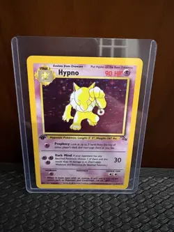 Pokemon Fossil Hypno 1st Edition Holo 8/62 In Excellent Condition - Image 1