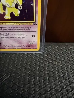 Pokemon Fossil Hypno 1st Edition Holo 8/62 In Excellent Condition - Image 4