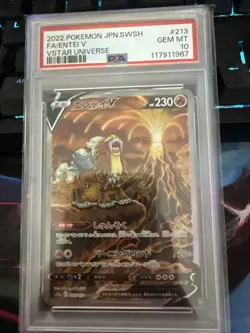 PSA 10 - Entei V GG36/GG70 SWSH Crown Zenith - Pokemon Gem Mint - Image 1