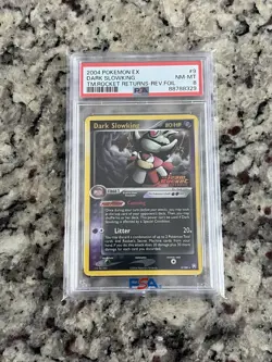 2004 POKEMON EX TEAM ROCKET RETURNS #9 DARK SLOWKING REVERSE FOIL NM PSA 8! 🚀 - Image 1