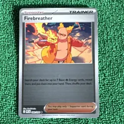 Pokemon TCG Firebreather 089/094 Phantasmal Flames Trainer Reverse holo 2025 - Image 1