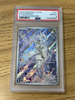 Pokemon TCG N's Reshiram 167/159 Journey Together Holo IR PSA 8 - Image 1