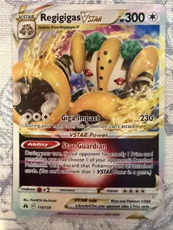 Pokemon TCG Regigigas VSTAR 114/159 Crown Zenith - Image 1