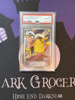 2025 POKEMON SIMPLIFIED CHINESE CBB1 C-GEM VOL 1 CAPTAIN PIKACHU PSA 10 - Image 1