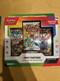 Pokemon TCG First Partner Illustration Collection Series 1 Box New Sealed - Image 1