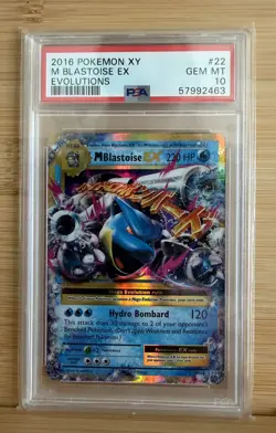2016 Pokemon XY Evolutions M Blastoise EX #22 PSA 10 GEM MINT - Image 2