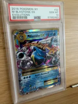 2016 Pokemon XY Evolutions M Blastoise EX #22 PSA 10 GEM MINT - Image 3