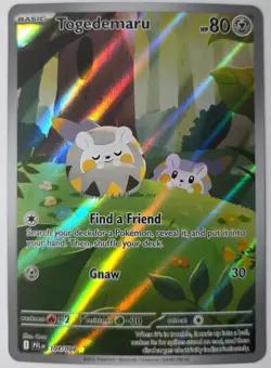 Pokemon TCG Togedemaru 104/094 Full Art Illustration Rare Holo Phantasmal Flames - Image 1