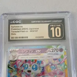 Pokemon Sylveon ex Holo Terastal Fest ex CGC Pristine 10 069/187 Japanese HP 270 - Image 4