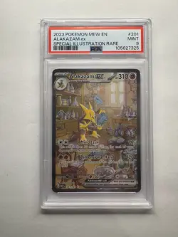 PSA 9 Alakazam ex 201/165 Special Illustration Rare Pokemon 151 - Image 1