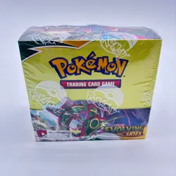 Pokemon TCG Sword & Shield Evolving Skies Booster Box Sealed w/Acrylic Case - Image 1