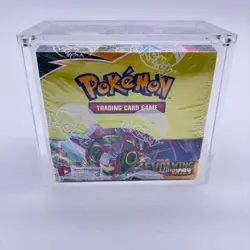 Pokemon TCG Sword & Shield Evolving Skies Booster Box Sealed w/Acrylic Case - Image 3
