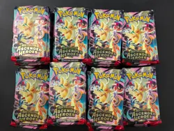 Lot (180) Pokemon Mega Evolutions ME2.5 Ascended Heroes Booster Packs Sealed - Image 1