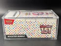 Pokemon 151 SV3.5 Booster Bundle Display Case Sealed W/Acrylic Case - Image 4