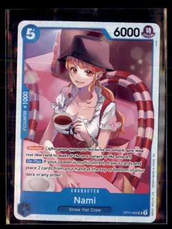 One Piece A Fist of Divine Speed OP11-054 Nami Super Rare Holo - Image 1