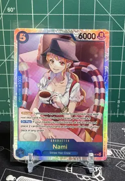 One Piece TCG: Nami OP11-054 A Fist of Devine Speed SR NM ENG Foil. - Image 1