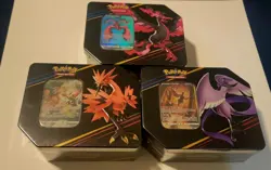 Pokemon TCG: Crown Zenith Tins - Zapdos, Articuno, Moltres - Set Of 3 - Image 1