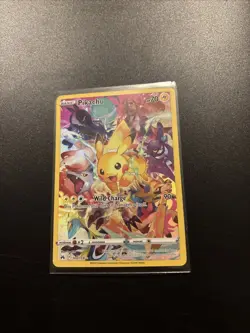 Pokemon Pikachu TCG Card Crown Zenith 160/159 Holo Secret Rare - Image 1