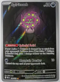 Pokemon Spiritomb TCG Illustration Rare Mega Evolution Card 148/132 - Image 1