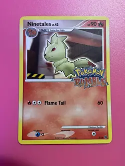 Pokemon Ninetales Rumble Promo Regular Card 3/16 English 2009 - Image 5