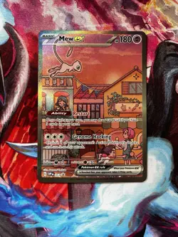 Pokemon Mew ex 053 Sv: Scarlet & Violet Promo Full Art Holo EX Promo Card 180 HP - Image 1