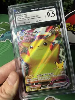 CGC 9.5 Pikachu VMAX #SWSH062 Pokemon Sword & Shield Black Star Promo Card - Image 5