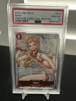 Nami Premium Card Collection 25th Anniversary Edition PSA 10 ENGLISH 2023 - Image 1