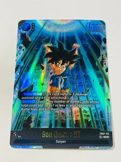 Son Goku GT FB07-122 SCR Wish for Shenron Dragon Ball Super Fusion World Card NM - Image 3