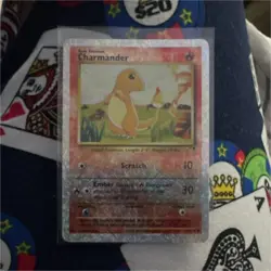 Pokemon Wizards of the Coast Charmander Holo Basic 8/102 50 HP English TCG Card - Image 1